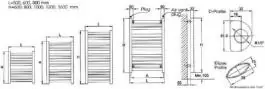 Radijator za kupatilo sušač 800x1600mm STARPAN