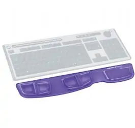 Health-V™ Crystal podloška za tastaturu-ljubičasta-Fellowes