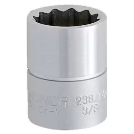 Ključ nasadni, prihvat 3/8", dvanaestougaoni 238/1 12p 15mm UNIOR