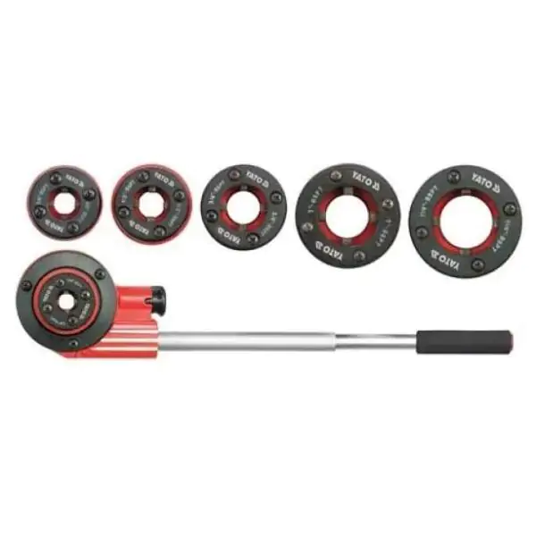 Garnitura nareznica za cevi  1/4"-5/4" 7delova YATO