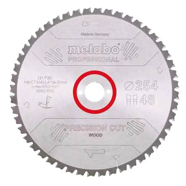 List za kružnu testeru 254mm 48z Precision cut METABO