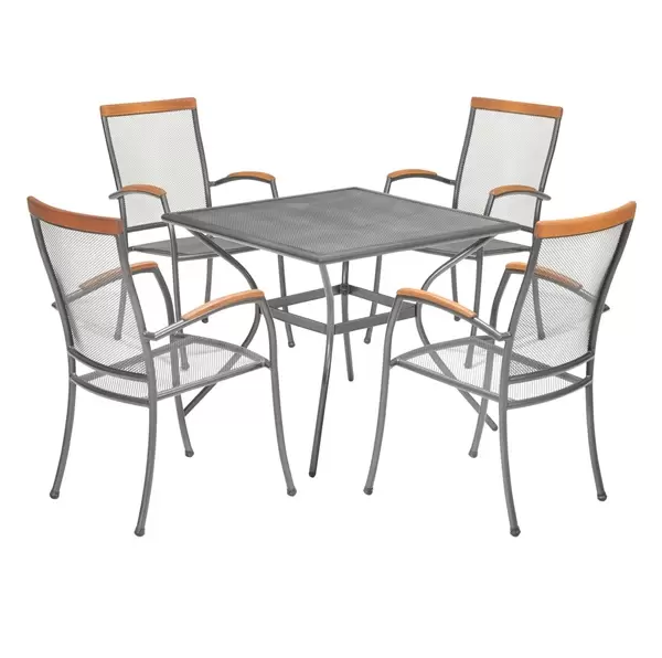 Baštenska garnitura PICTOR sto D88cm+4 PICTOR stolice