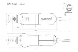 Čeona brusilica GE710 Compact Metabo