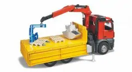 Kamion MB Arocs kiper sa kranom BRUDER