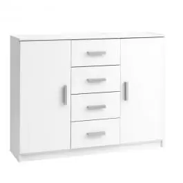 Komoda sa 4 fioke i 2 vrata KOKKEDAL bela