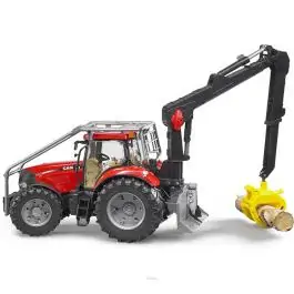 Traktor Case sa kašikom za drva Bruder