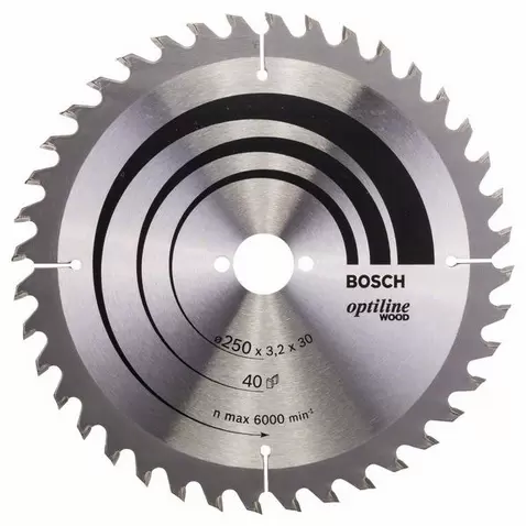 List kružne testere OPTILINE 254 x 30 x 2,8 mm x 1,8 60z BOSCH