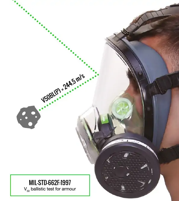 Zaštitna maska od silikona sa 2 filtera BLS5700/L