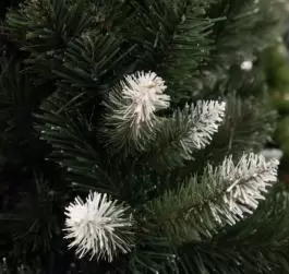Zelena novogodišnja jelka sa belim vrhovima 250 cm