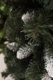 Zelena novogodišnja jelka sa belim vrhovima 250 cm