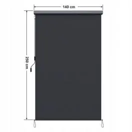 Vertikalna rol tenda 140x250 cm sive boje