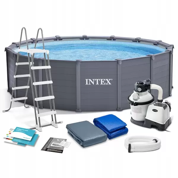 Bazen GRAPHITE GREY PANEL 4.78x1.24m 26384 Intex