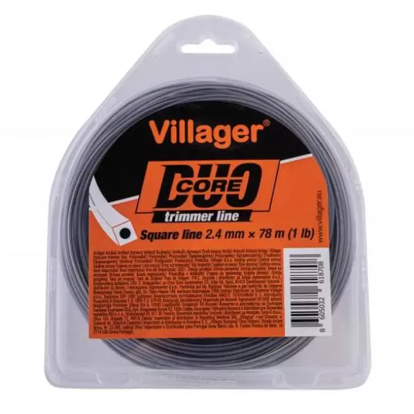 Silk za trimer 3.0mm X 1007m (20LB) - Duo core - četvrtasta nit Villager - proizvod na akciji