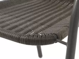 Baštenska stolica BRAVA čelik/ratan grey
