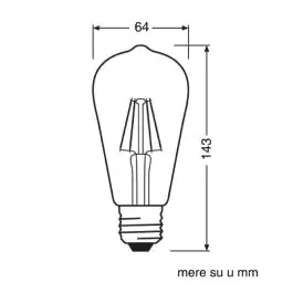 OSRAM LED filament sijalica toplo bela 4W