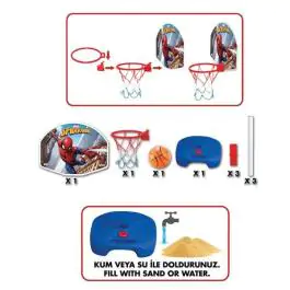 Koš set SpiderMan 75-115-155 cm Dede
