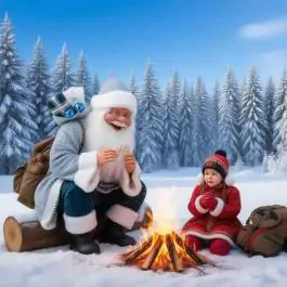 Deda Mraz plavi 60cm Artur