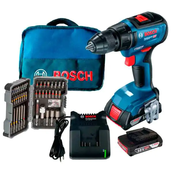 Bosch GSR 18V-50 + 43 delni set bitova Akumulatorska šrafilica, 2x2.0Ah - proizvod na akciji