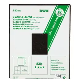 KWB 49830080 Brusni papir vodootporni GR80, 230x280, suvo/mokro