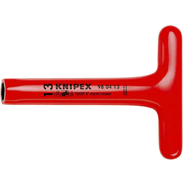 Knipex nasadni ključ sa T-drškom izolovan 1000V 19mm 98 04 19 - proizvod na akciji