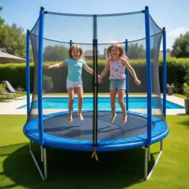 Trambolina sa mrežom i merdevinama 2.44m Playtime