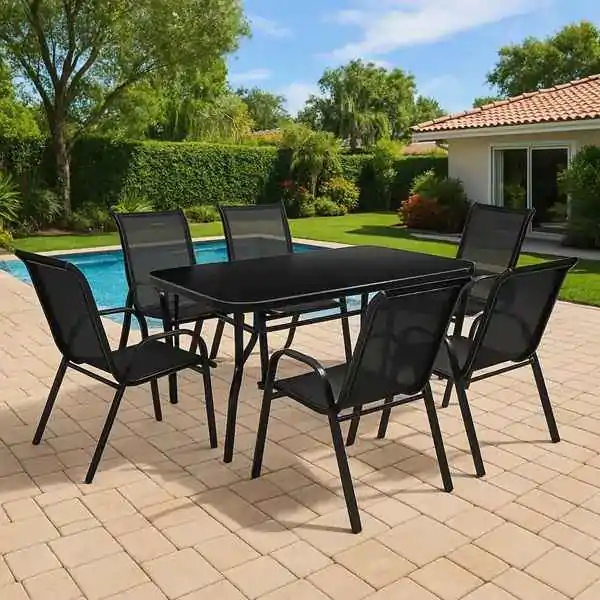 Baštenski set sto sa 6 stolica Benidorm