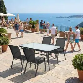 Baštenska garnitura sa 4 stolice Napoli