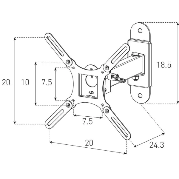 SONOROUS SUREFIX 511 Zidni držač za TV