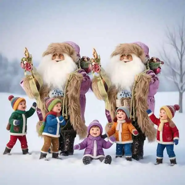 Deda Mraz ljubičasti 45cm Artur