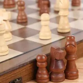 Drveni šah i dame 2u1
