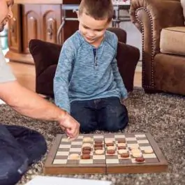 Drveni šah i dame 2u1