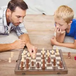 Drveni šah i dame 2u1