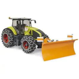 Bruder Traktor Claas Axion 950 sa lancima i dodatkom za čišćenje snega