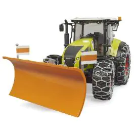 Bruder Traktor Claas Axion 950 sa lancima i dodatkom za čišćenje snega