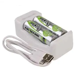 NiMH / NiCd punjač baterija sa 2 punjive baterije AA/1300mAh BASIC II ANSMANN