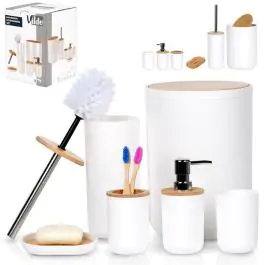 Vilde 568054 set kupatilskih dodataka 6 kom beli
