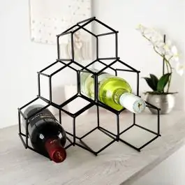 Metalni stalak za vino 29.5 x 28.5cm 6 boca