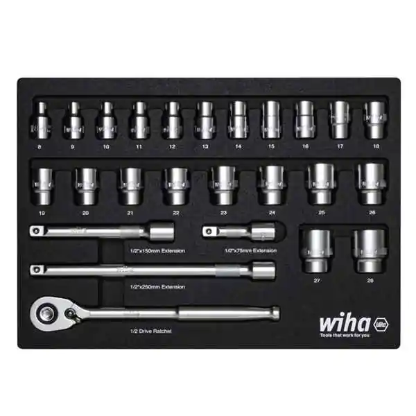 Wiha 44740 set gedora 1/2" 26 delova