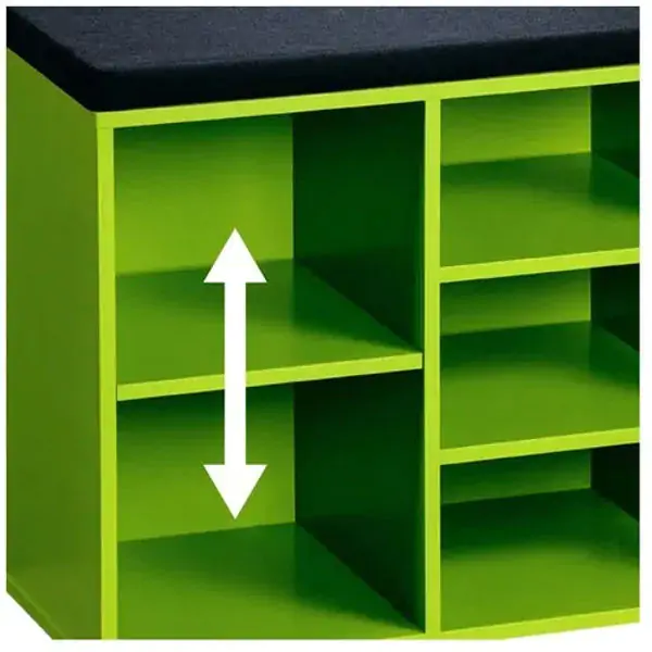 Kesper ksp15962 mini cipelarnik zeleni sa jastukom za sedenje 51.5 x 48 x 29,5cm