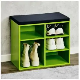 Kesper ksp15962 mini cipelarnik zeleni sa jastukom za sedenje 51.5 x 48 x 29,5cm