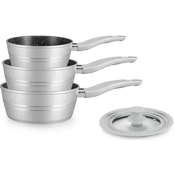 Royalty Line RLFS3MS šerpe sa poklopcem set iz 4 dela crne /silver