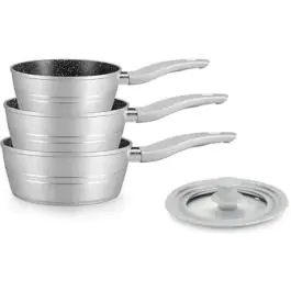 Royalty Line RLFS3MS šerpe sa poklopcem set iz 4 dela crne /silver