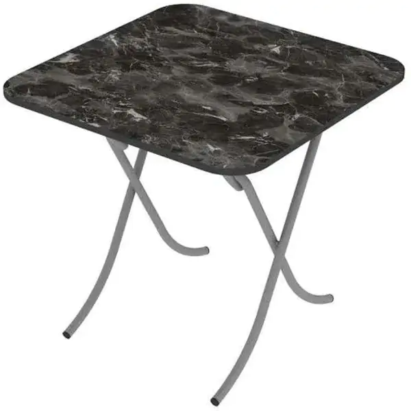 Alesta AL10034CM sto višenamenski sklopivi tekstura crni mermer 80X80CM