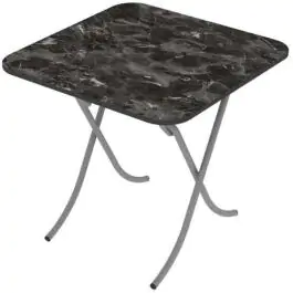 Alesta AL10034CM sto višenamenski sklopivi tekstura crni mermer 80X80CM