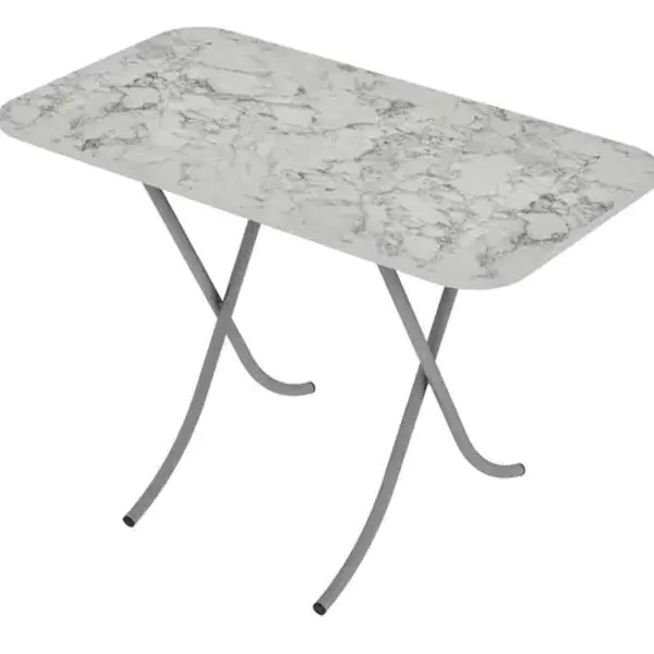 Alesta AL10029BM sto višenamenski sklopivi tekstura beli mermer 60X110CM