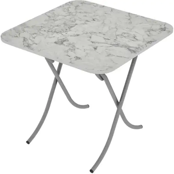 Alesta AL10034BM sto višenamenski sklopivi tekstura beli mermer 80X80CM