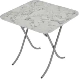 Alesta AL10034BM sto višenamenski sklopivi tekstura beli mermer 80X80CM