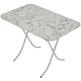 Alesta AL10030BM sto višenamenski sklopivi tekstura beli mermer 70X100CM