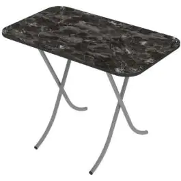 Alesta AL10028CM sto višenamenski sklopivi tekstura crni mermer 60X100CM