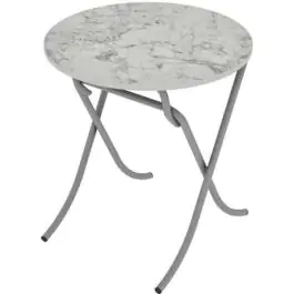 Alesta AL10037BM sto višenamenski sklopivi tekstura beli mermer 70Q